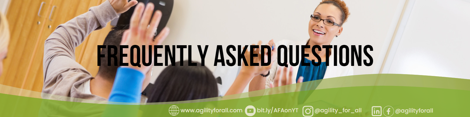 Agility for All FAQ Banner