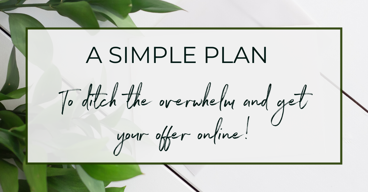 A Simple Plan
