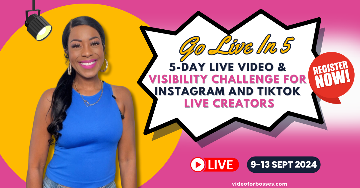 Live In5 Go Live in 5: Live Video Challenge for Creators, Coaches and Service ...