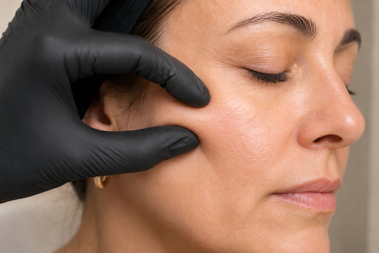 Facial assessment and aesthetic treatment planning at Dermal Distinction