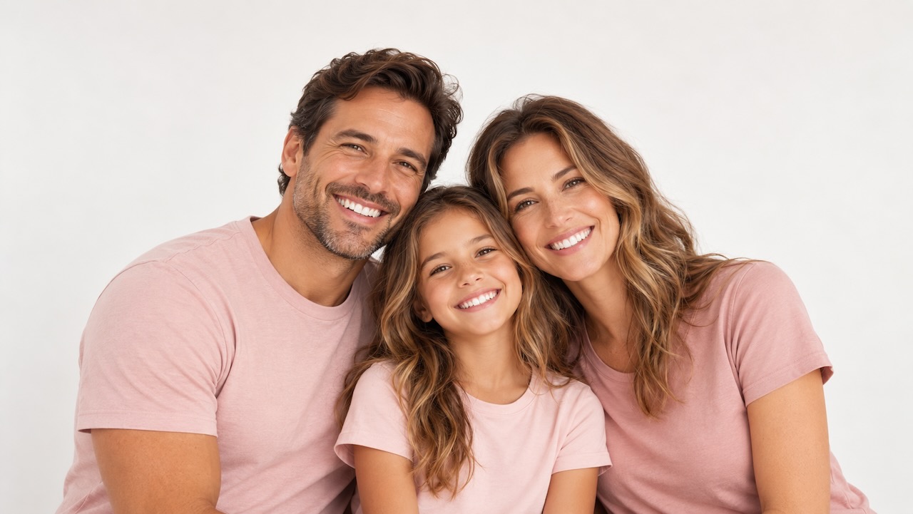 Smiling family