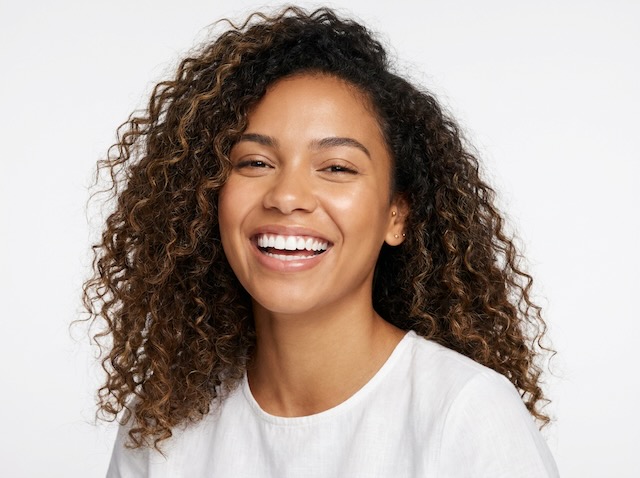 Woman smiling