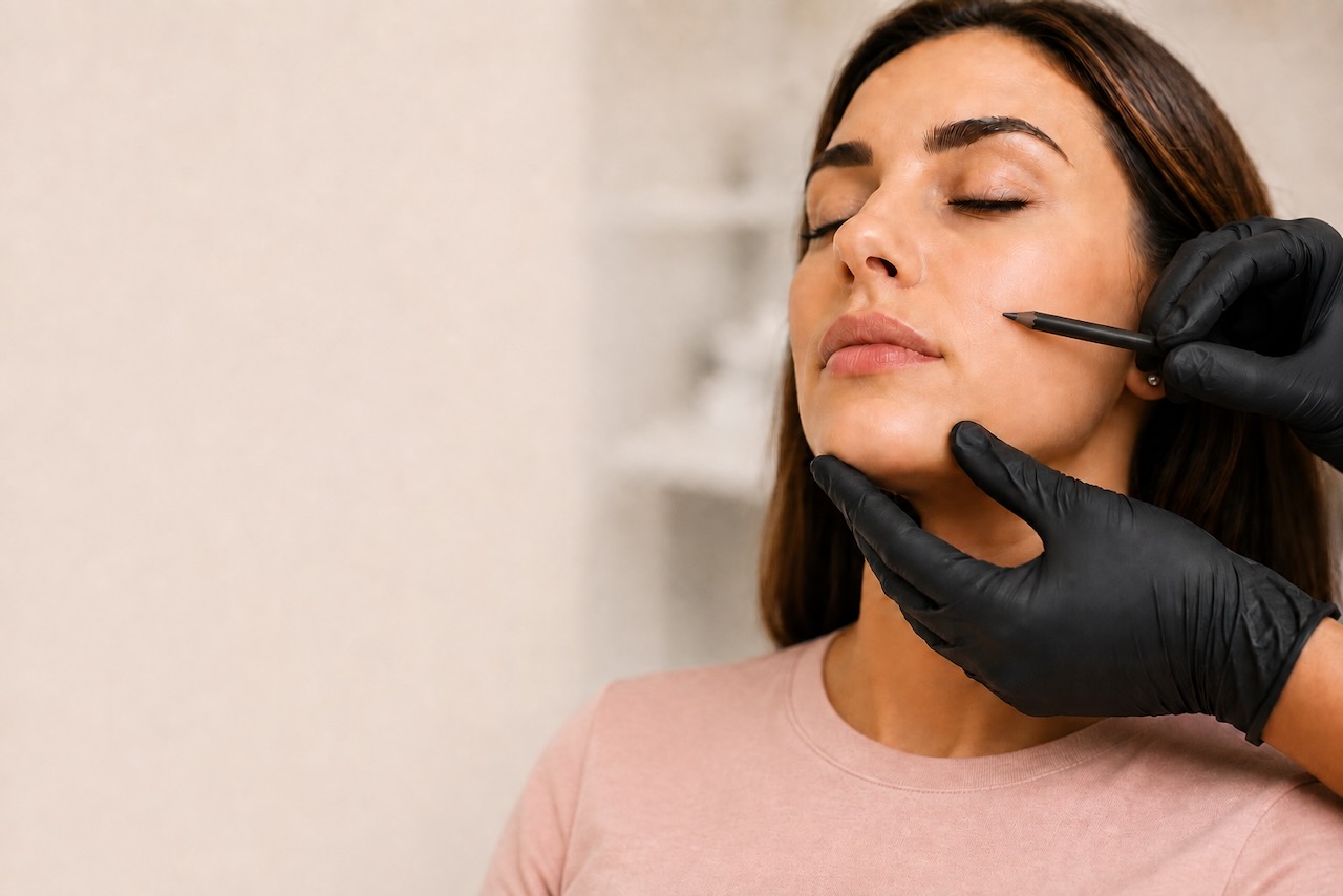 Cheek, chin and jawline facial assessment at Dermal Distinction