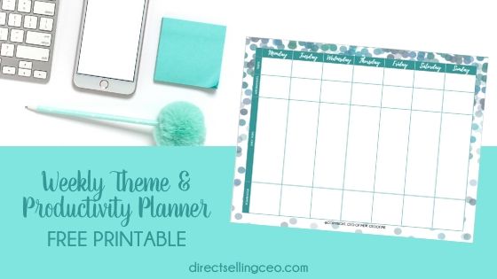 Work Smarter by Using Theme Days in Your Direct Sales Business + Free ...