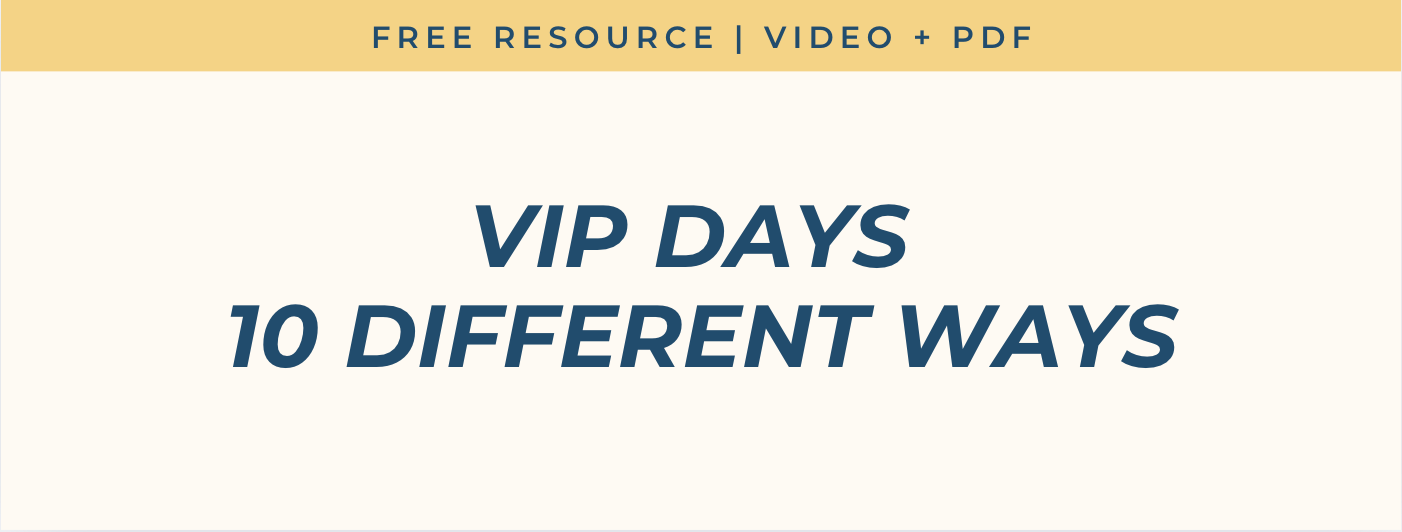 Vip Day Service VIP Days 10 Different Ways