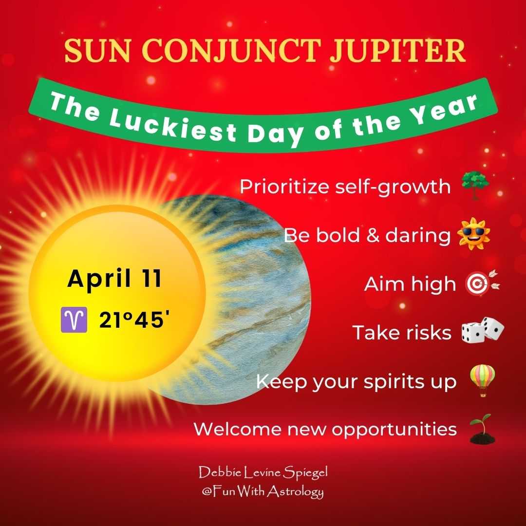 Jupiter Luck The Sun Conjunct Jupiter: The Luckiest Day of the Year