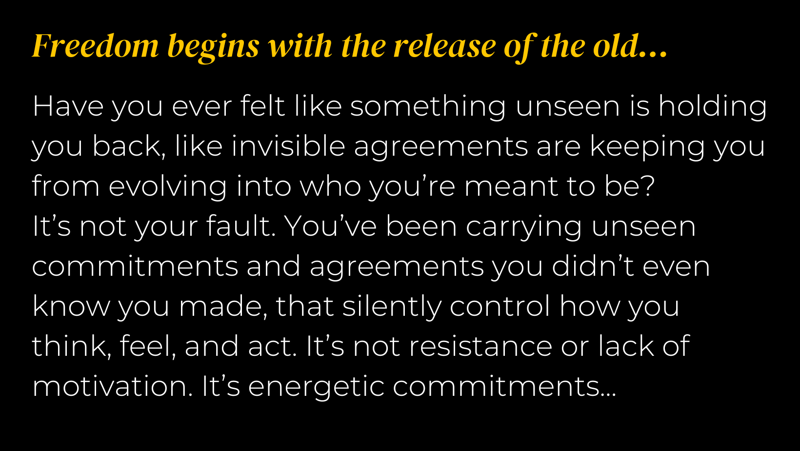 Clearing Commitments to Evolve | Release Attachments & Step Into Freedom
