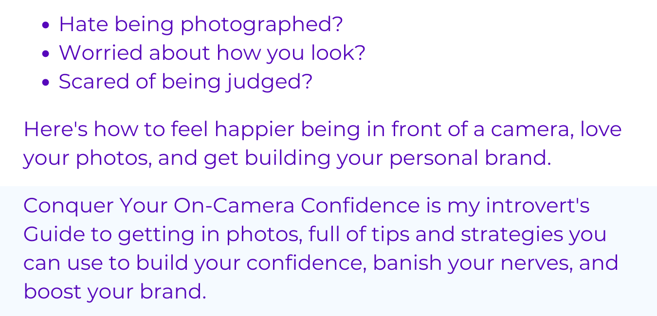 Camera Conquer Conquer Your On-Camera Confidence (Visibility AF Bundle)