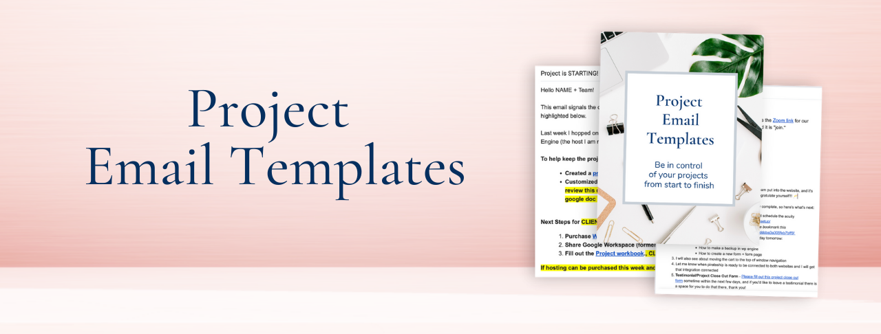Design Project Email Templates