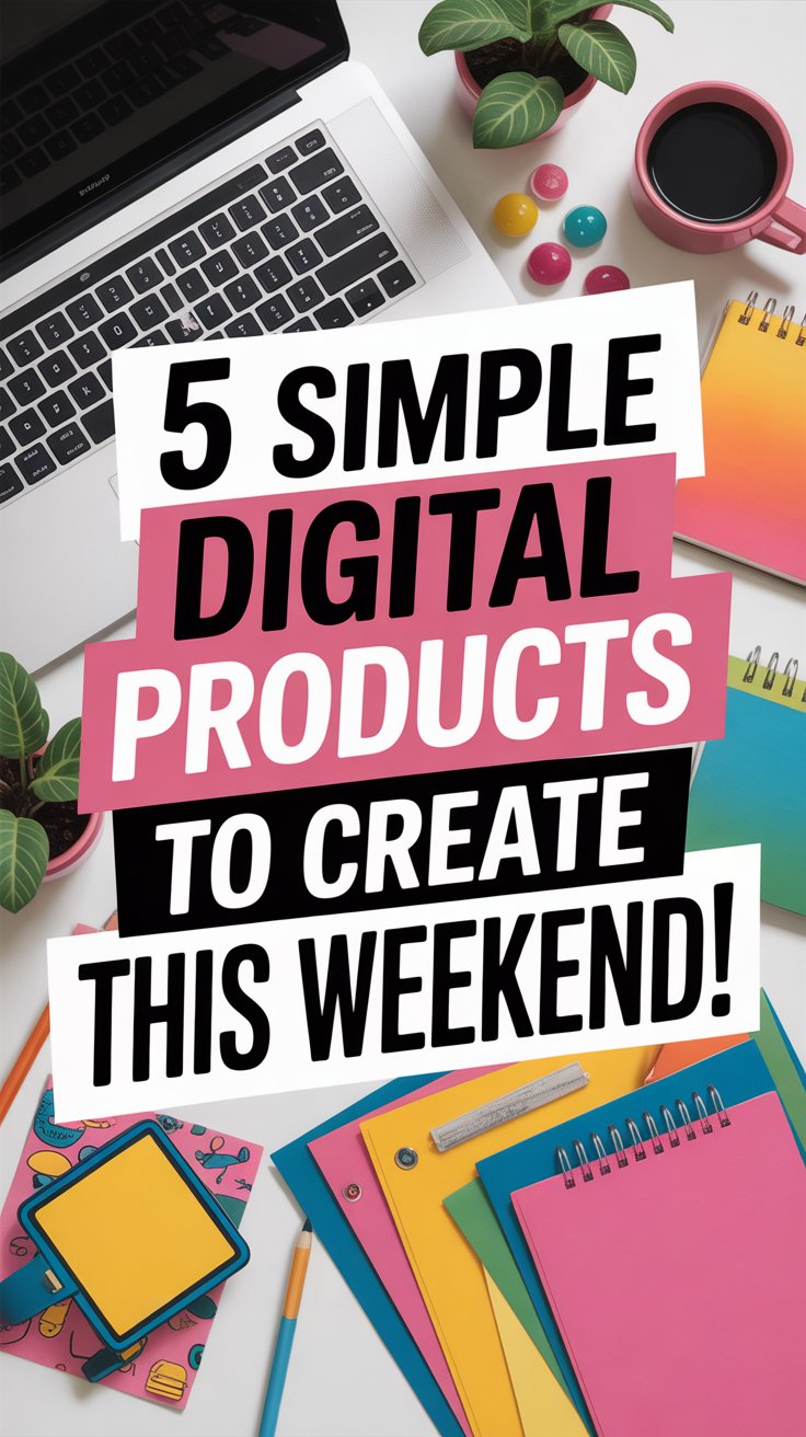 5 Beginner-Friendly Digital Products You Can Create in a Weekend