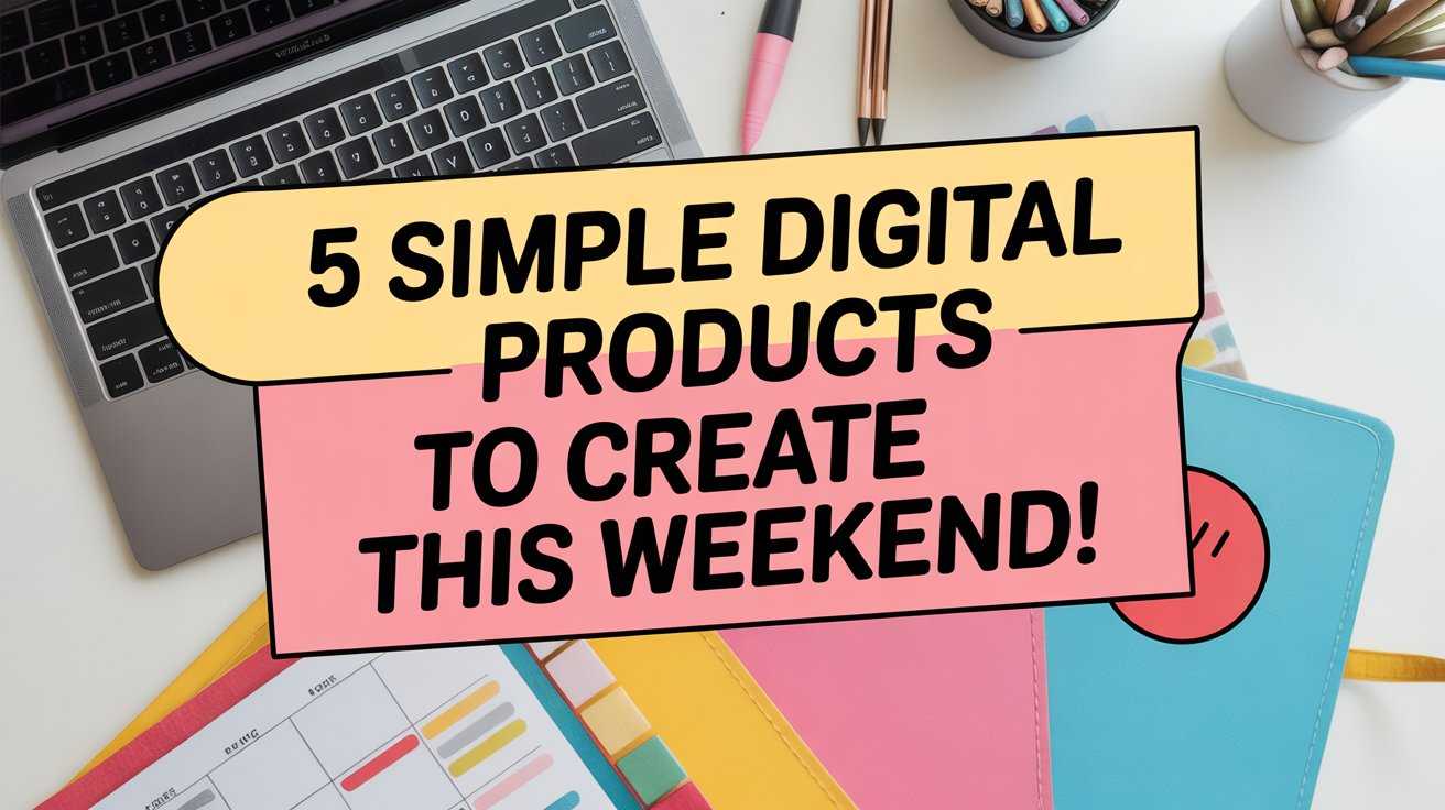 5 Beginner-Friendly Digital Products You Can Create in a Weekend