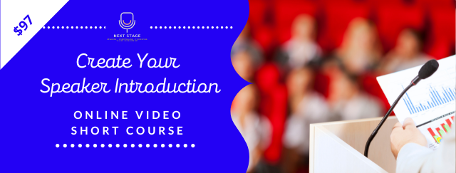 Create Your Speaker Introduction