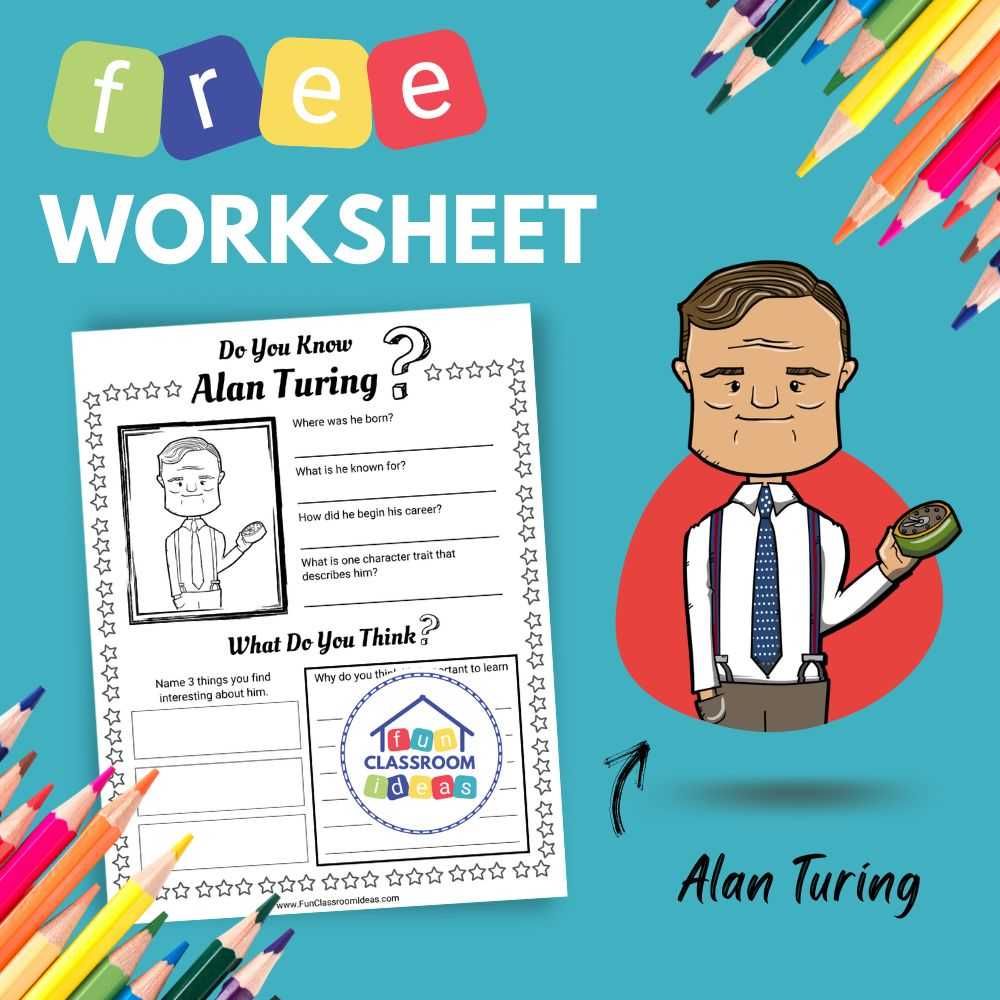 Alan Fun Fun Alan Turing ️ Worksheet