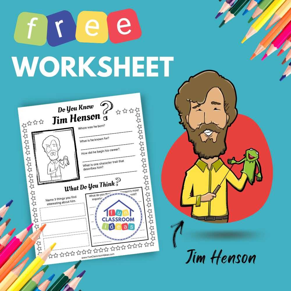 Jim Henson Worksheet