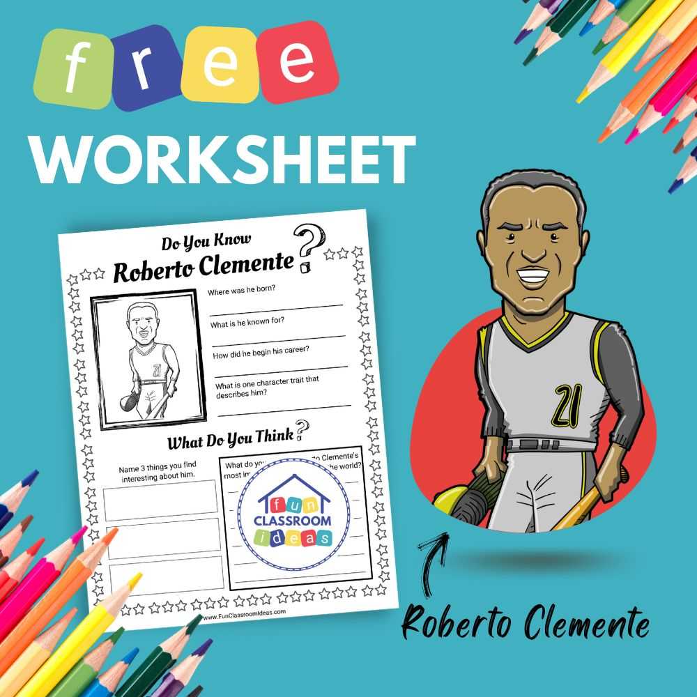 Roberto Clemente Worksheet