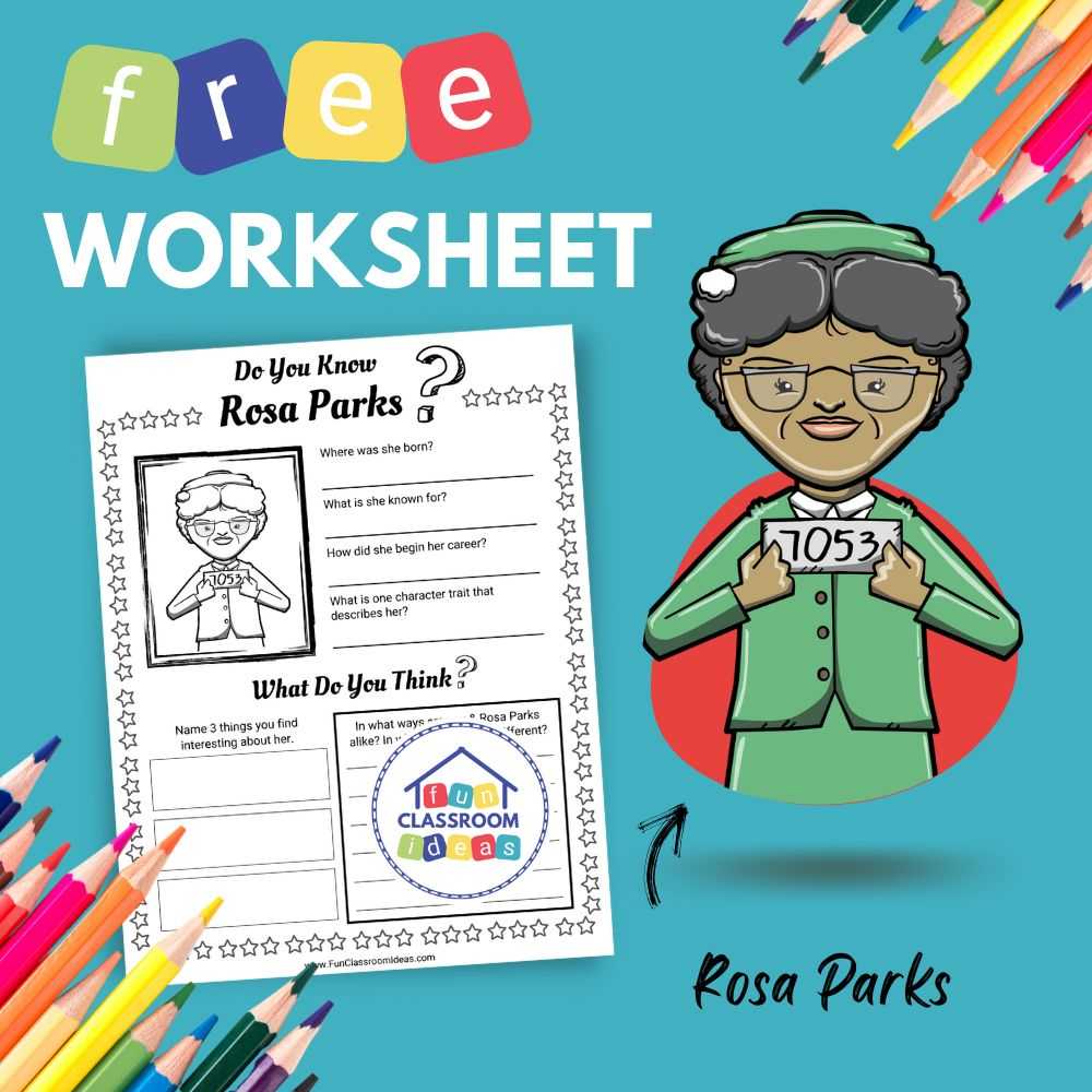 Rosa Parks ️ Worksheet