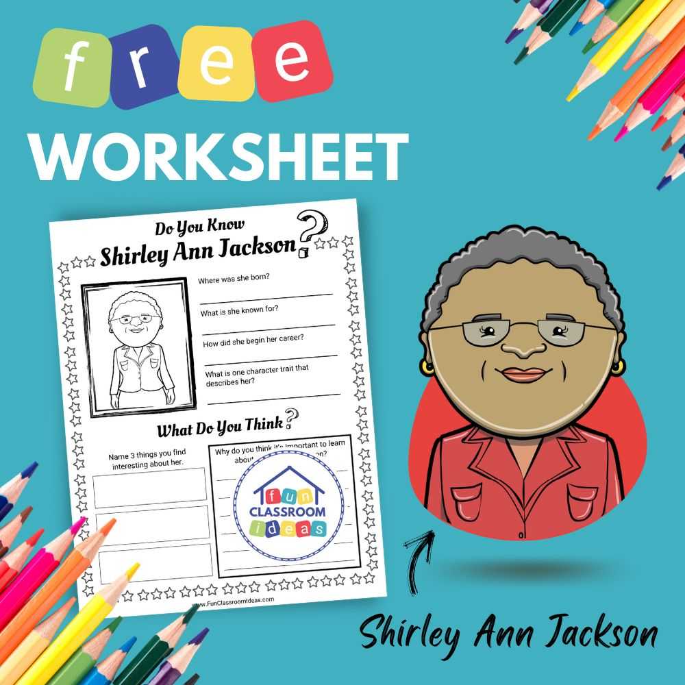 Shirley Ann Jackson Worksheet