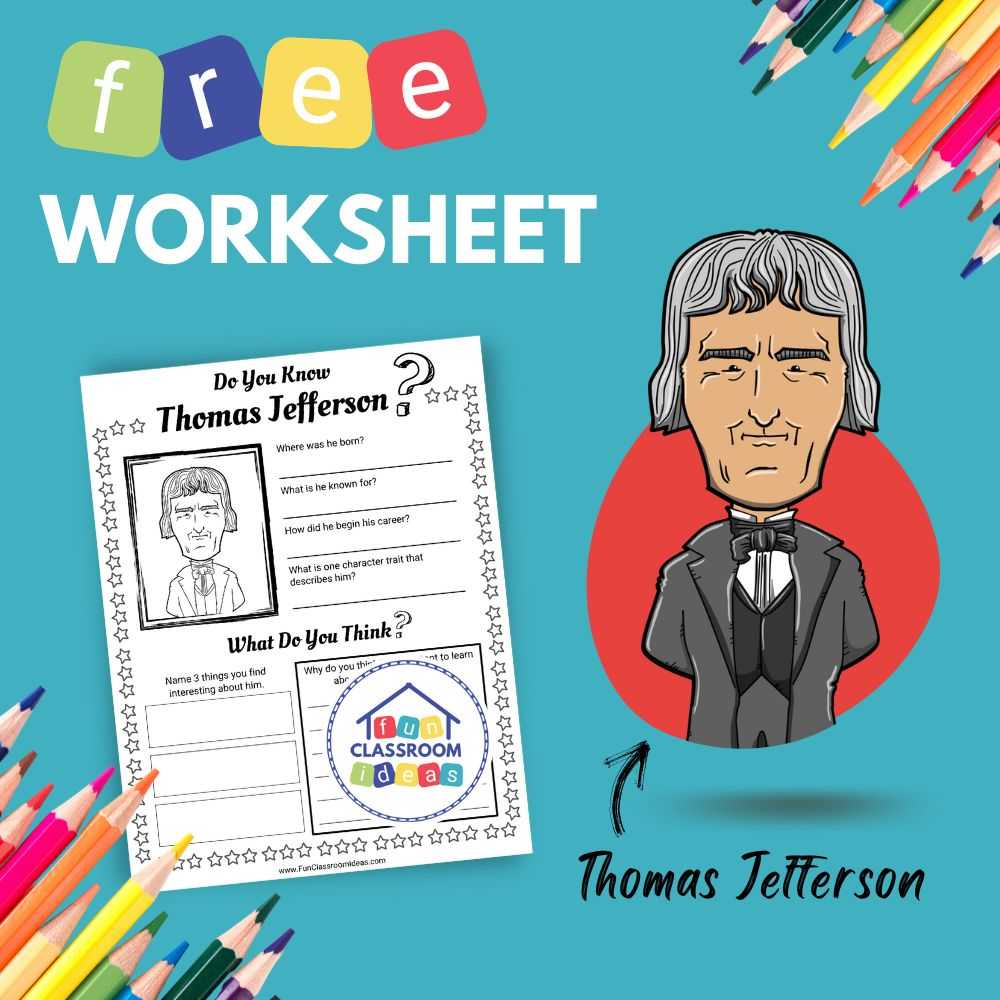 Thomas Jefferson Worksheet
