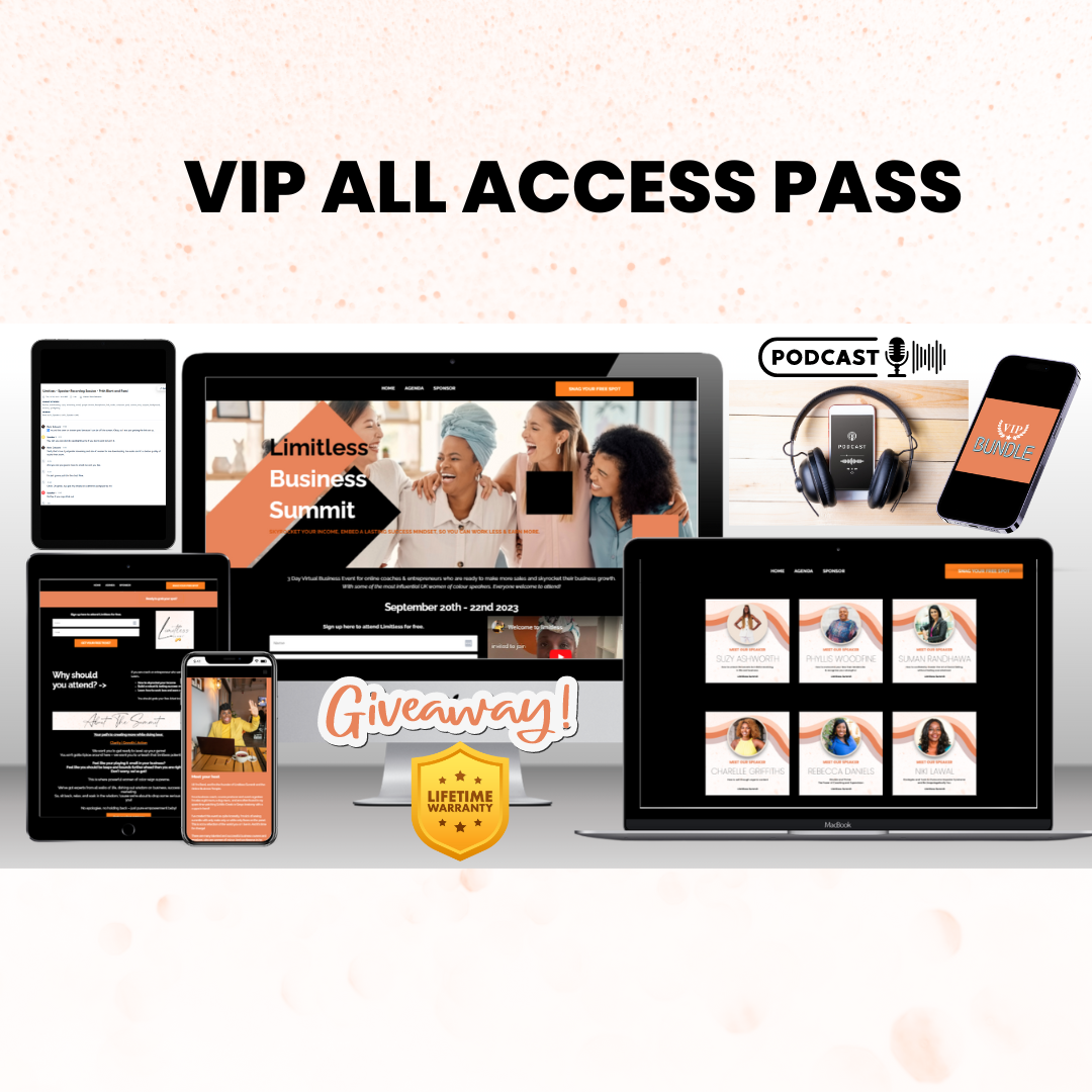All Access Limitless Summit - VIP ALL ACCESS PASS
