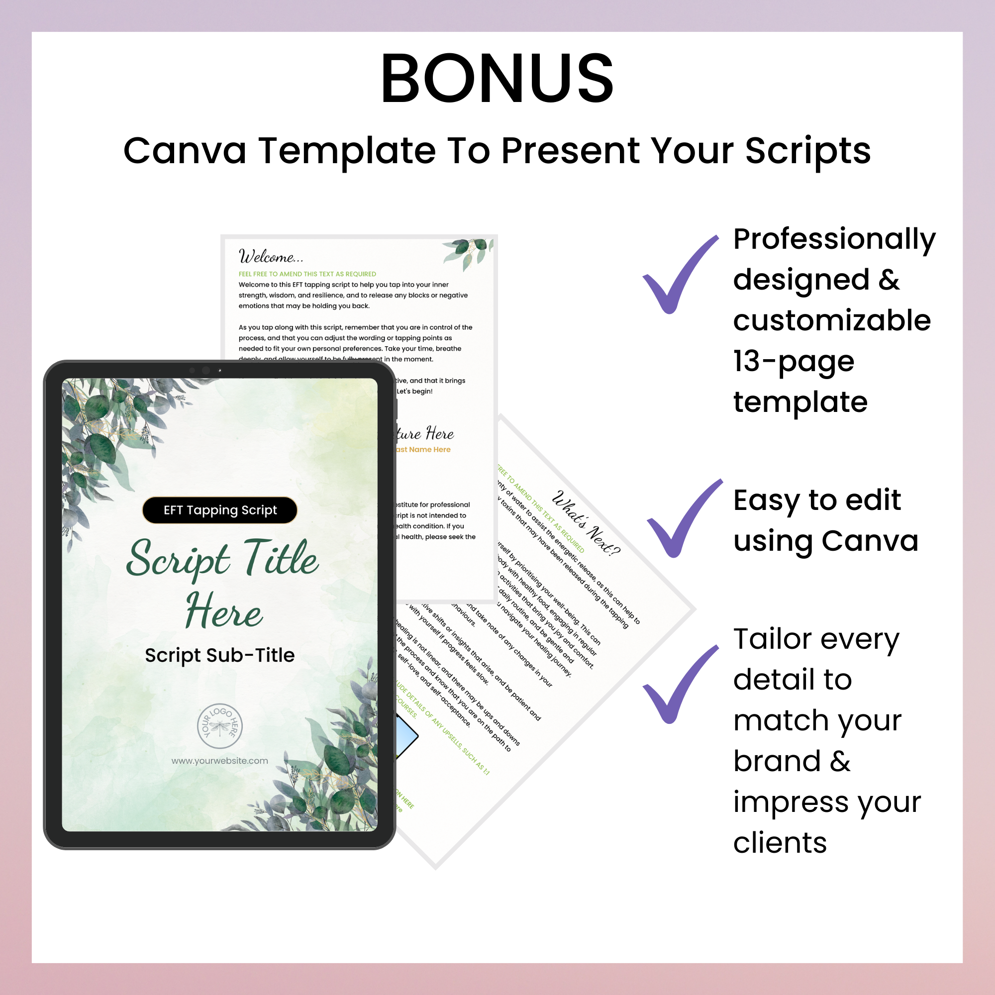 Tapping Therapy Script Tapping Script Bundle for Stress & Anxiety Relief - 10 Expert EFT Scripts