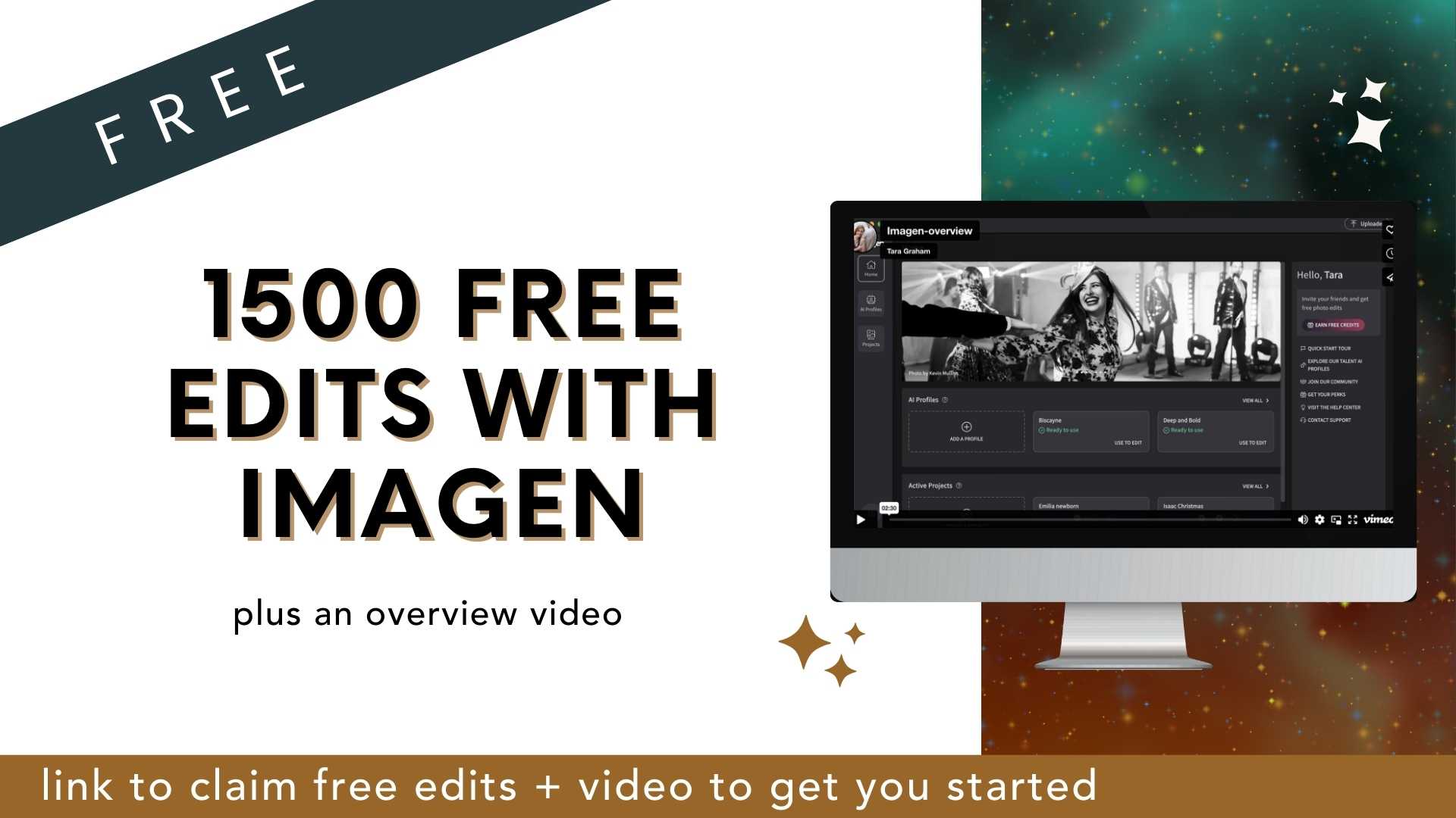Computer Software Edits Image Imagen AI Editing Free Trial - 1500 free edits