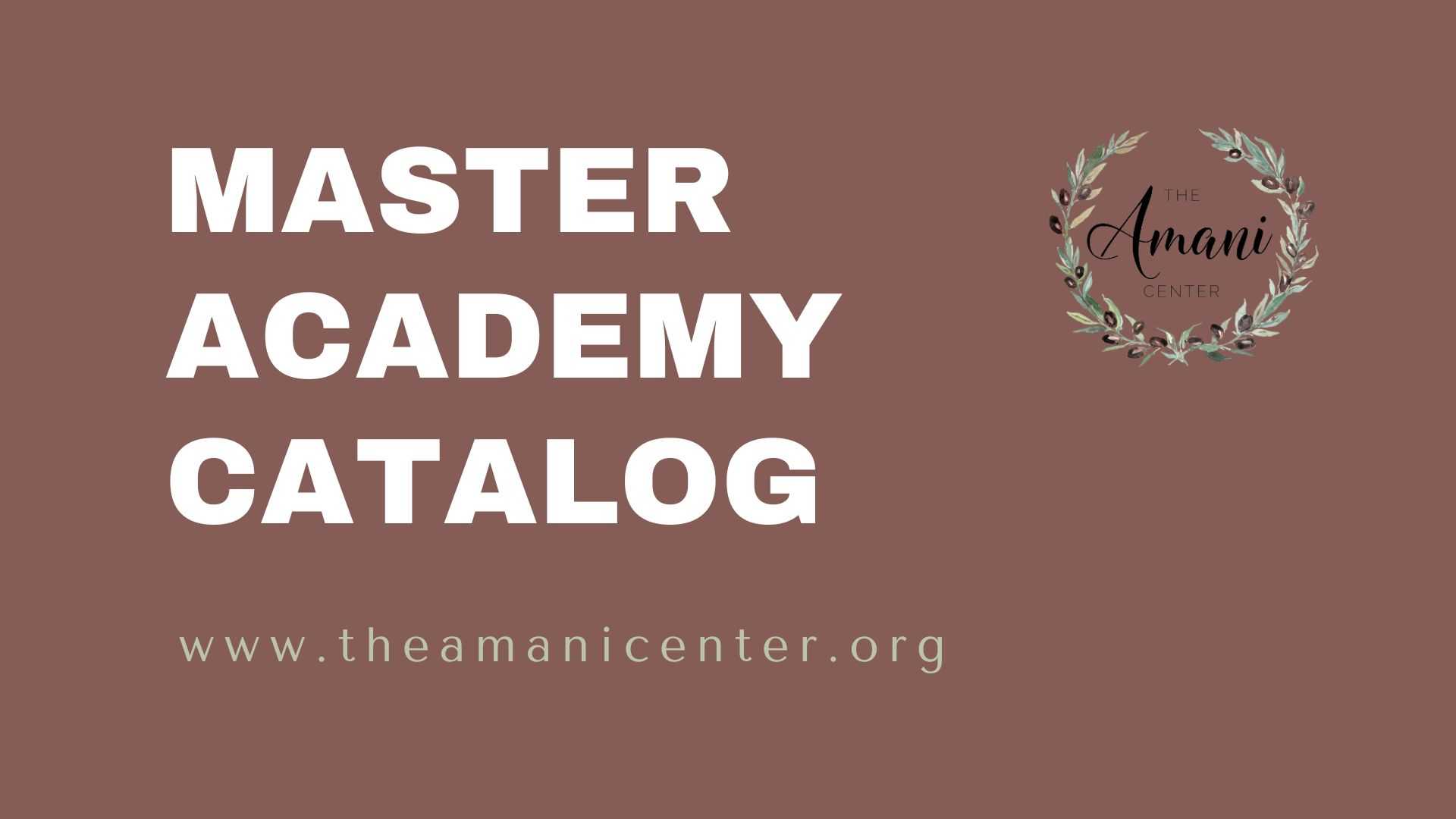 MASTER Academy Catalog Rvsd 52020