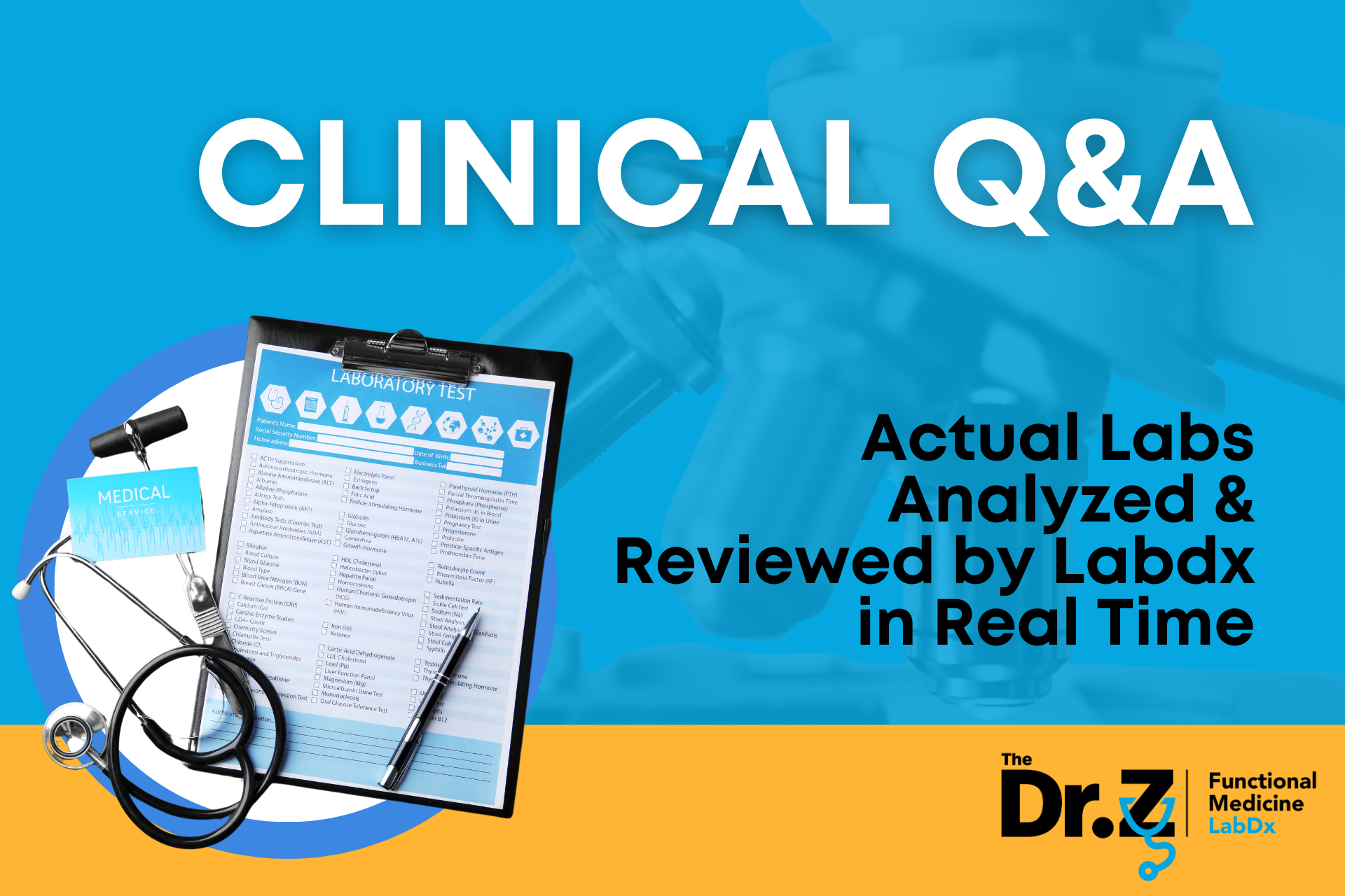 Clear Labdx DR. Z LABDX SYSTEM: Functional Lab Answers