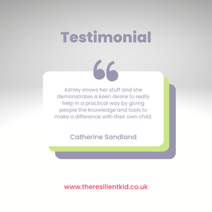 Testimonial - Catherine Sandland Ashley knows her stuff and she demonstrates a keen desire to really help in a practical way by giving people the knowledge and tools to make a difference with their own child - Catherine Sandland