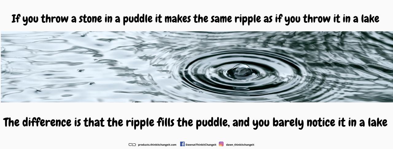 The puddle and the lake