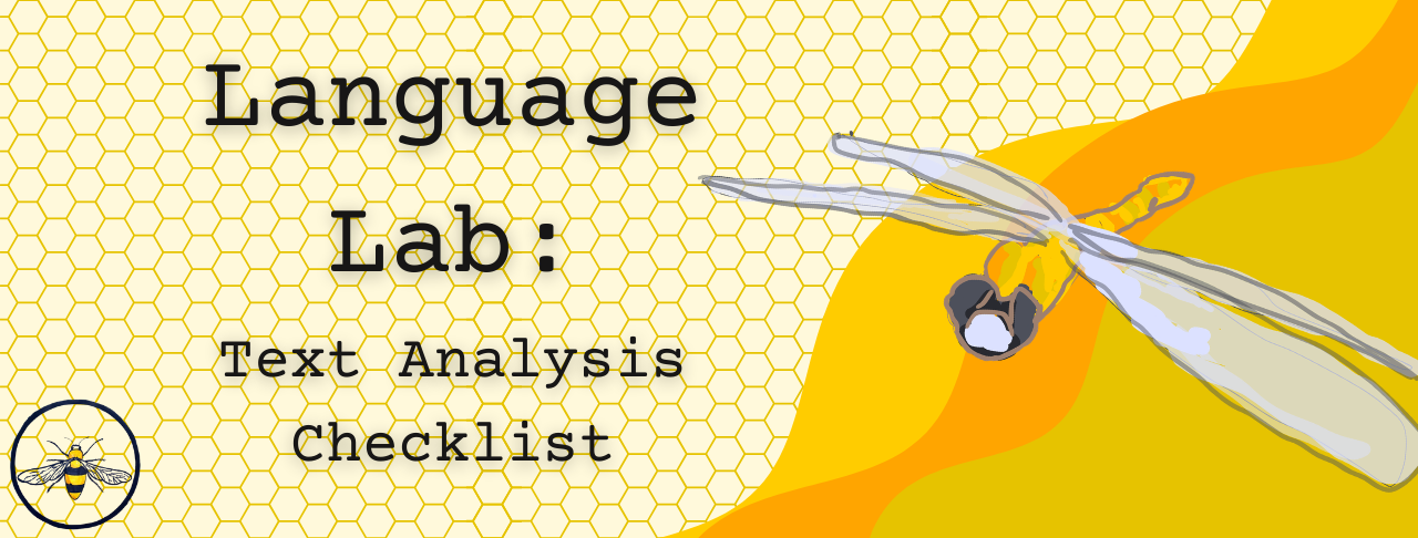 Language Lab: Text Analysis Checklist (Charni)